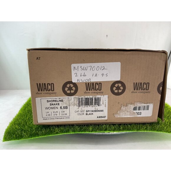 New Spenco Womens Shoreline Snake Sandals Size 6.5B Black Flip Flops Orthotic Su - Picture 10 of 10